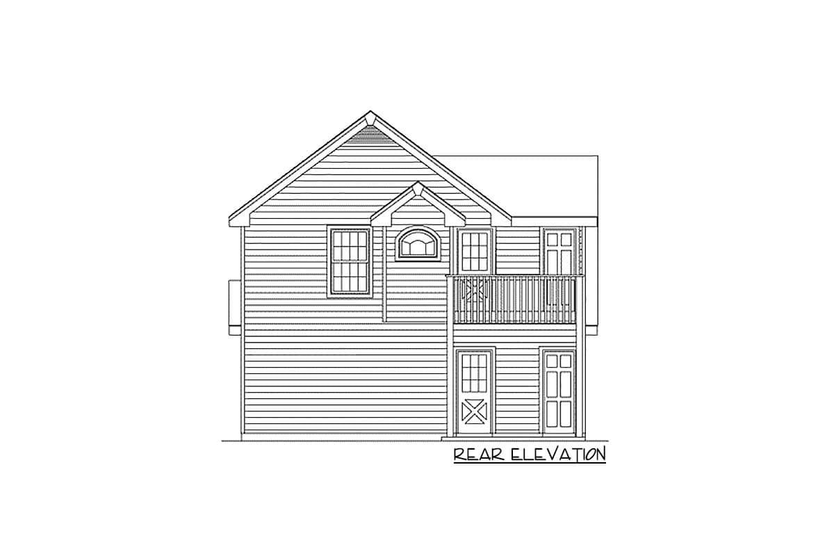 Plan 5743HA: Cozy Carriage House Plan - Image #4 - Cottage