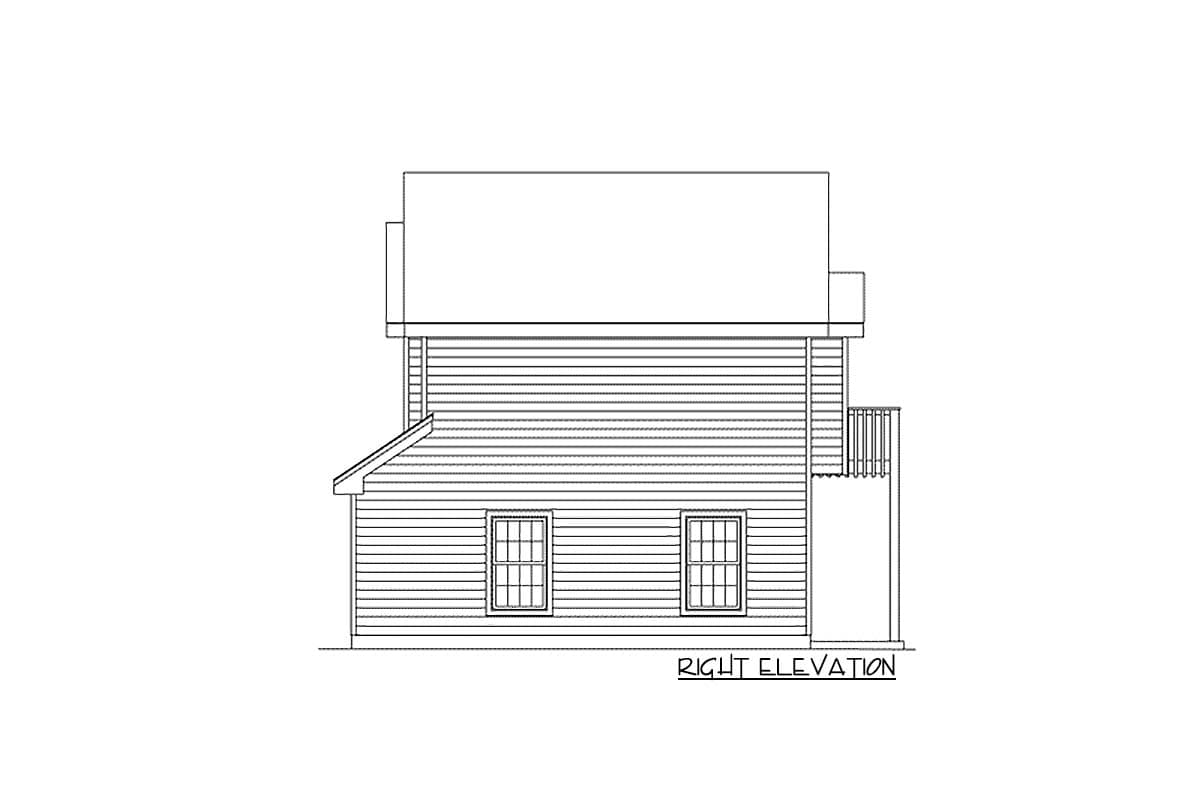 Plan 5743HA: Cozy Carriage House Plan - Image #5 - Cottage