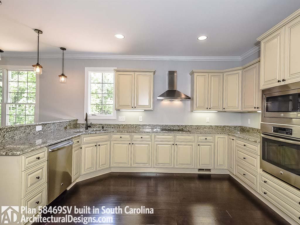 Plan 58469SV: 4 Bed Home Plan With 2 Fireplaces - Image #5 - European, Traditional