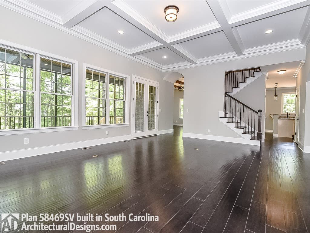 Plan 58469SV: 4 Bed Home Plan With 2 Fireplaces - Image #4 - European, Traditional