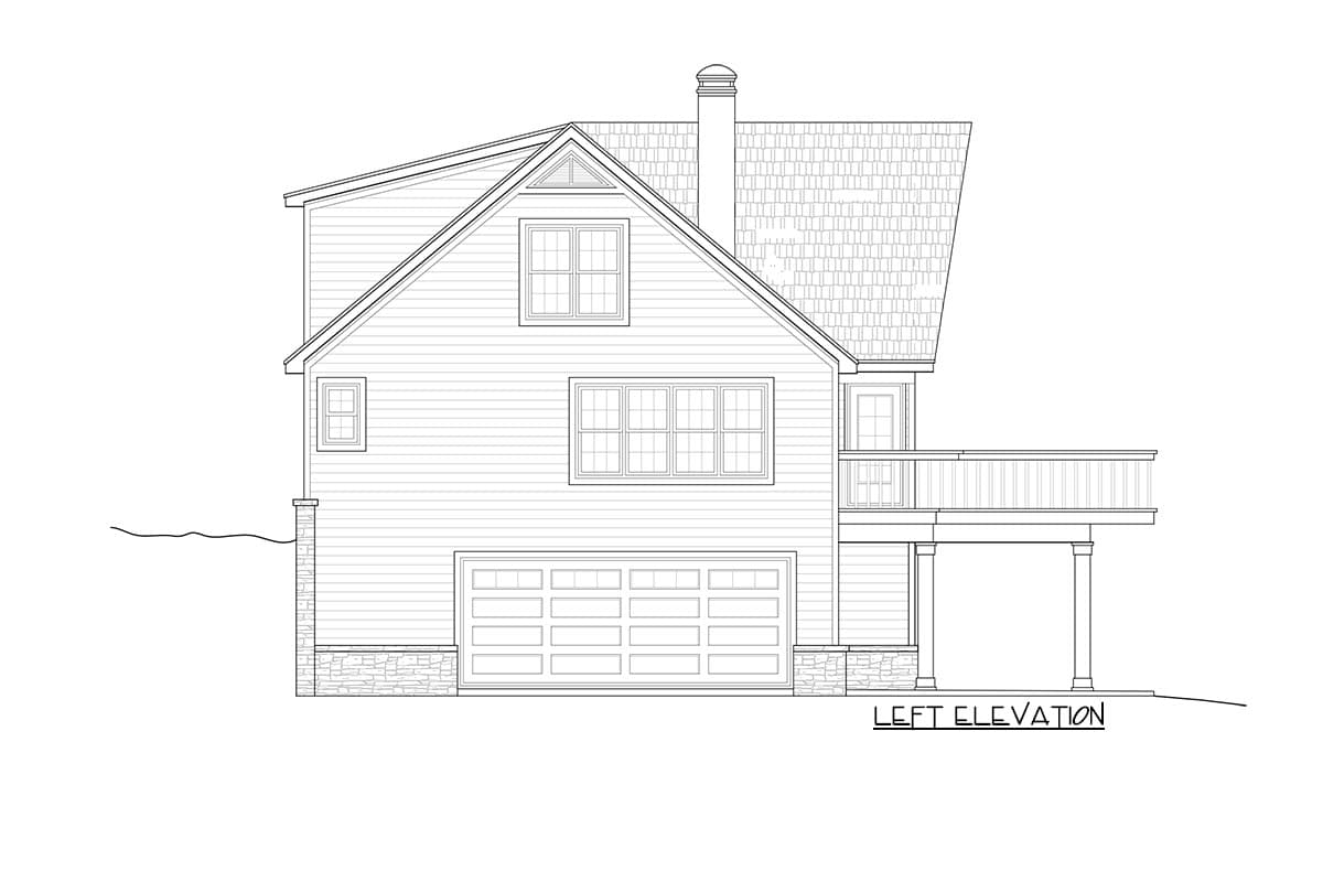 Plan 58482SV: Dramatic Vaulted Family Room - Image #6 - Mountain, Vacation