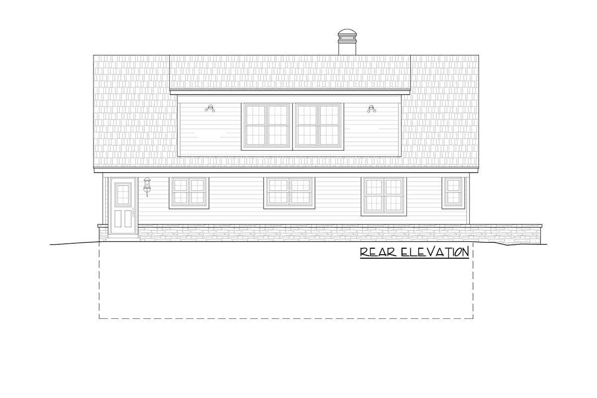 Plan 58482SV: Dramatic Vaulted Family Room - Image #7 - Mountain, Vacation