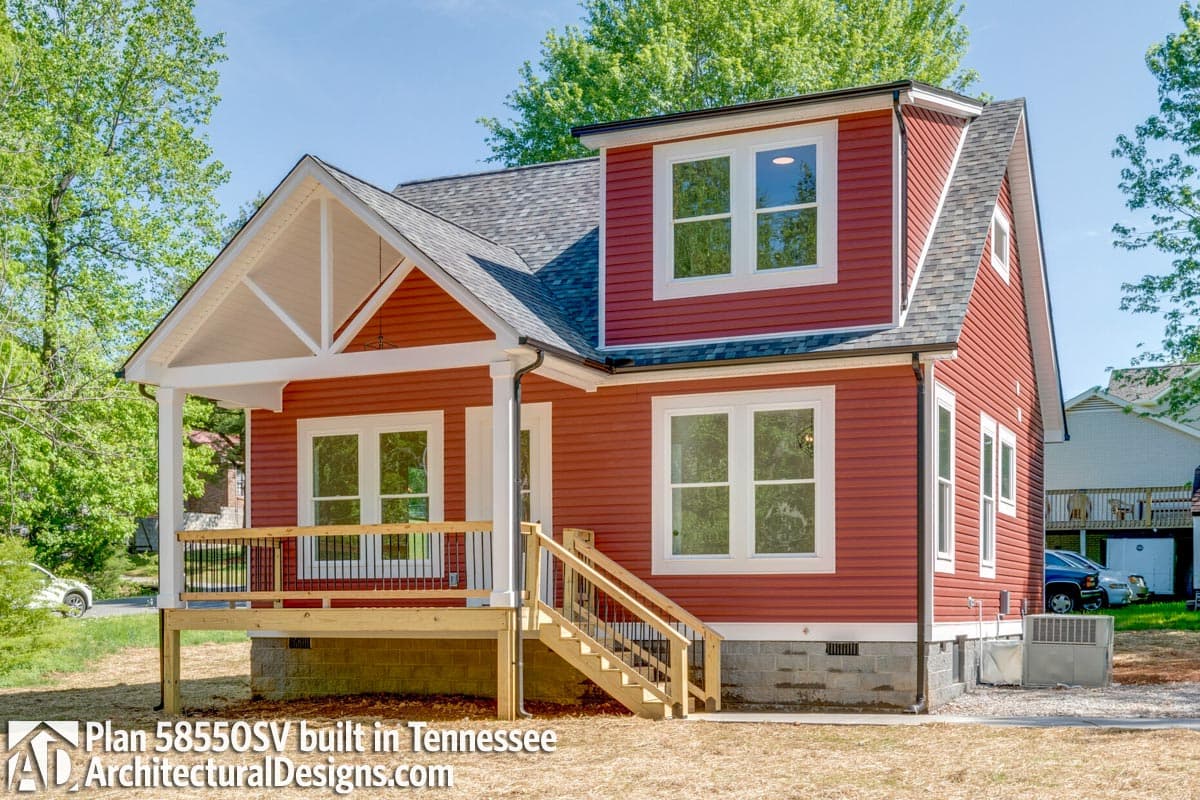 build gallery item - House Plan 58550SV comes to Life in Tennessee