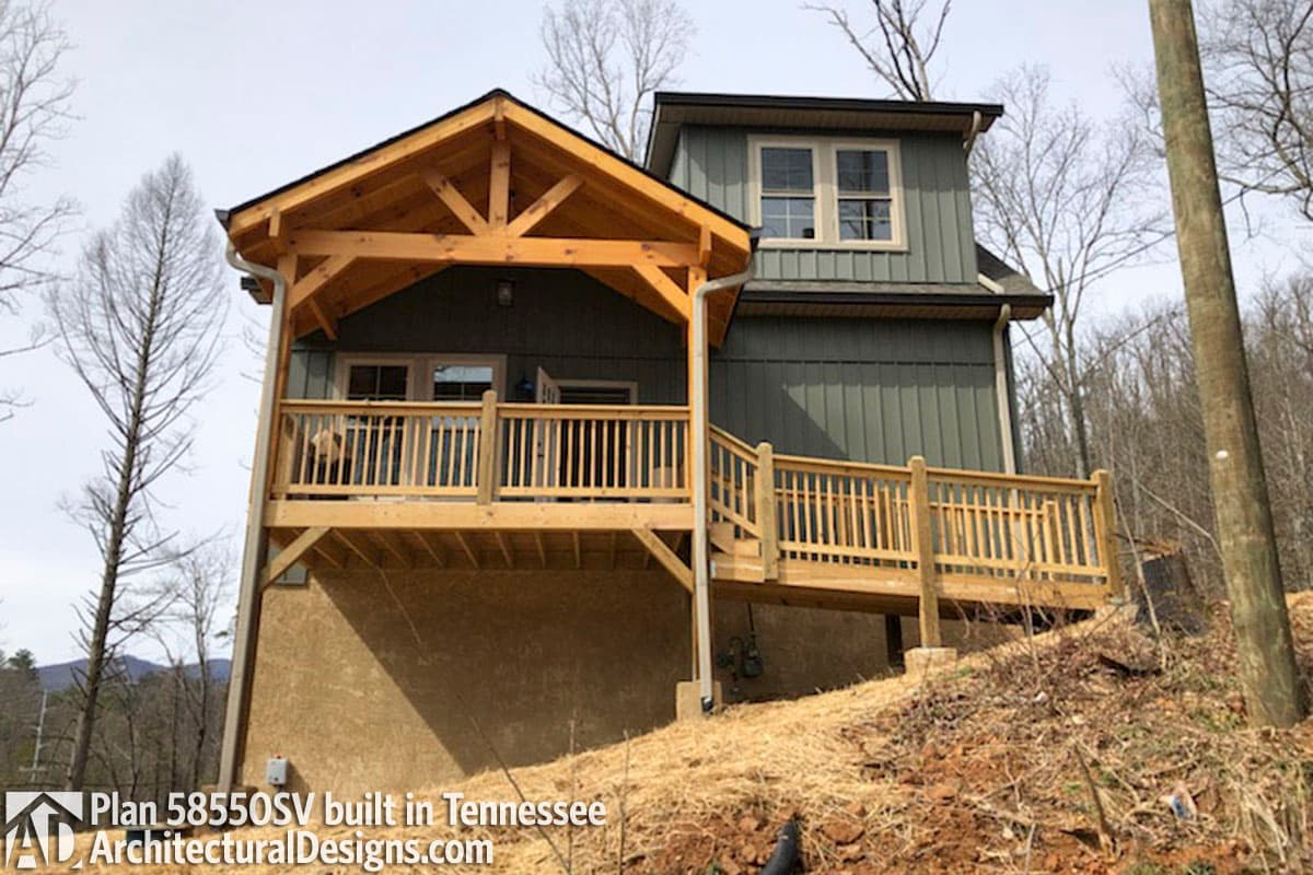 Plan 58550SV: Adorable Cottage - Image #4 - Cabin, Cottage, Country, Mountain, Northwest, Rustic, Vacation