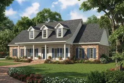 Flexible Country Home Plan with 2-Story Great Room - 2698 Sq Ft