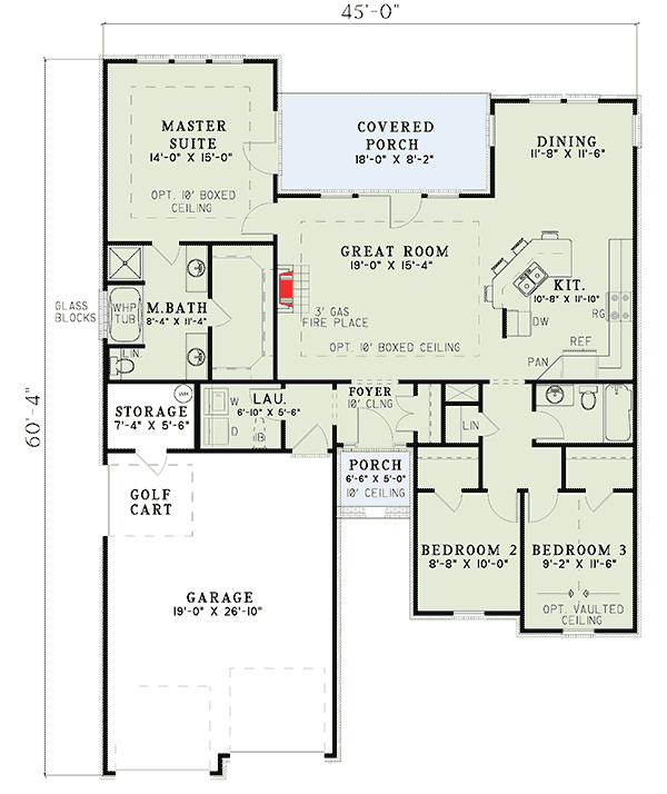Plan 59093ND: Spacious French Country Design - Floor Plan - Main Level - Traditional