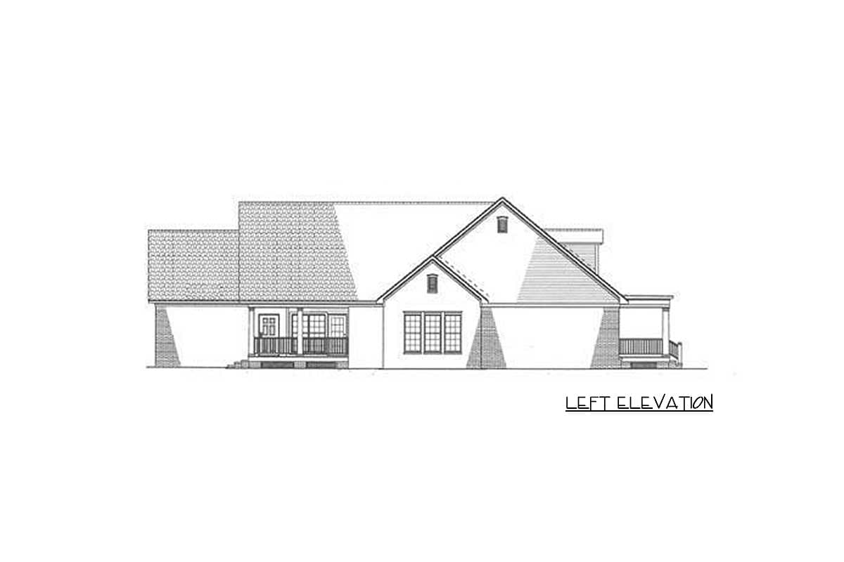 Plan 59104ND: Flexible 3-Bedroom Cottage House Plan with Pocket Office - Image #6 - Country, Traditional
