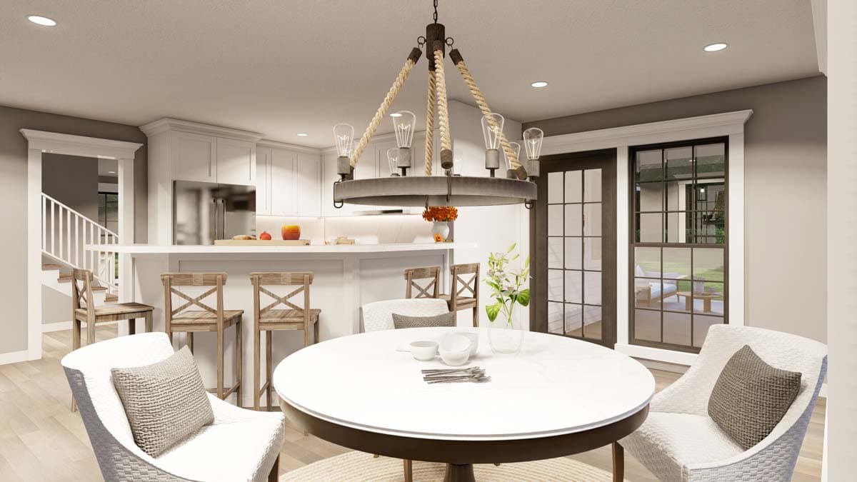 Plan 59115ND: 4-Bed House Plan with L-Shaped Porch and Upstairs Expansion - 2260 Sq Ft - Image #8 - Farmhouse, Traditional