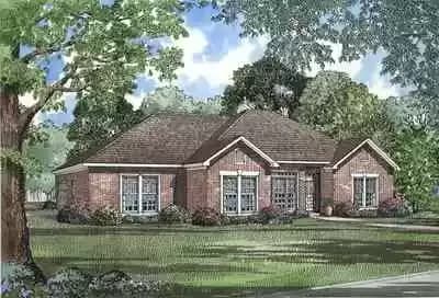 Attractive 4 Bed Ranch Home Plan