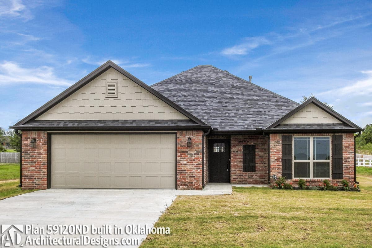 build gallery item - House Plan 59120ND comes to life in Oklahoma