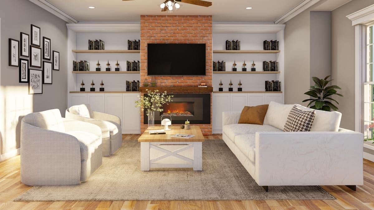Plan 59121ND: Interior Columns Greet You - Image #11 - Traditional