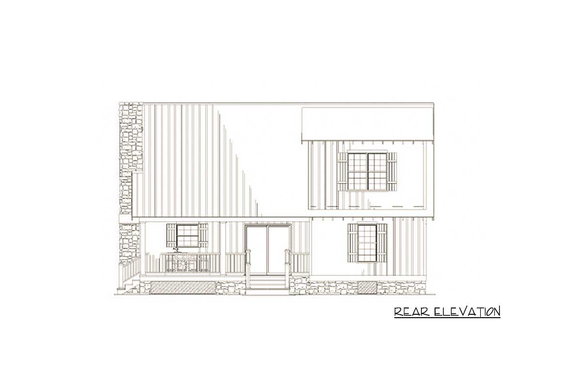 Plan 59123ND: 3-Bed Cabin Cottage Under 1400 Square Feet - Image #18 - Cabin, Cottage, Country, Mountain, Rustic, Vacation