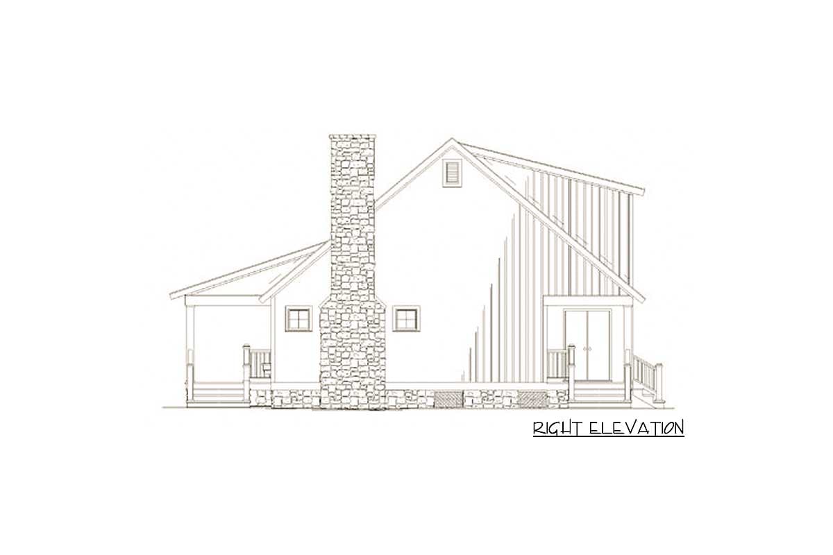 Plan 59123ND: 3-Bed Cabin Cottage Under 1400 Square Feet - Image #20 - Cabin, Cottage, Country, Mountain, Rustic, Vacation