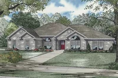 One Story Split Bedroom House Plan with Formal and Informal Dining - 2147 Sq Ft
