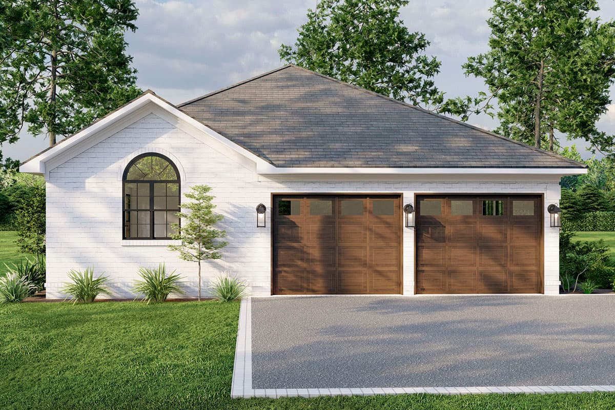 Plan 59141ND: One Story House Plan with Brick Exterior and 10-Foot-Deep Back Porch - 1913 Sq Ft - Image #7 - Ranch, Traditional