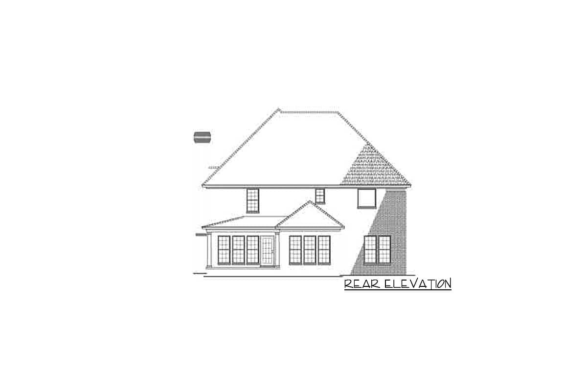 Plan 59142ND: Traditional Brick Home with 2-Story Entry  - Image #4 - Traditional