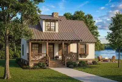 Unique Country Cottage House Plan