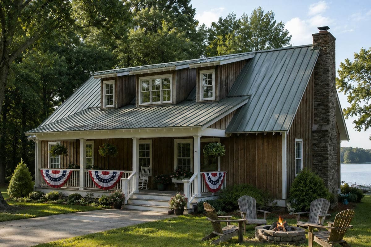 Plan 59154ND: Lake Side Cabin Cottage - Image #6 - Cabin, Coastal, Cottage, Country, Rustic, Vacation