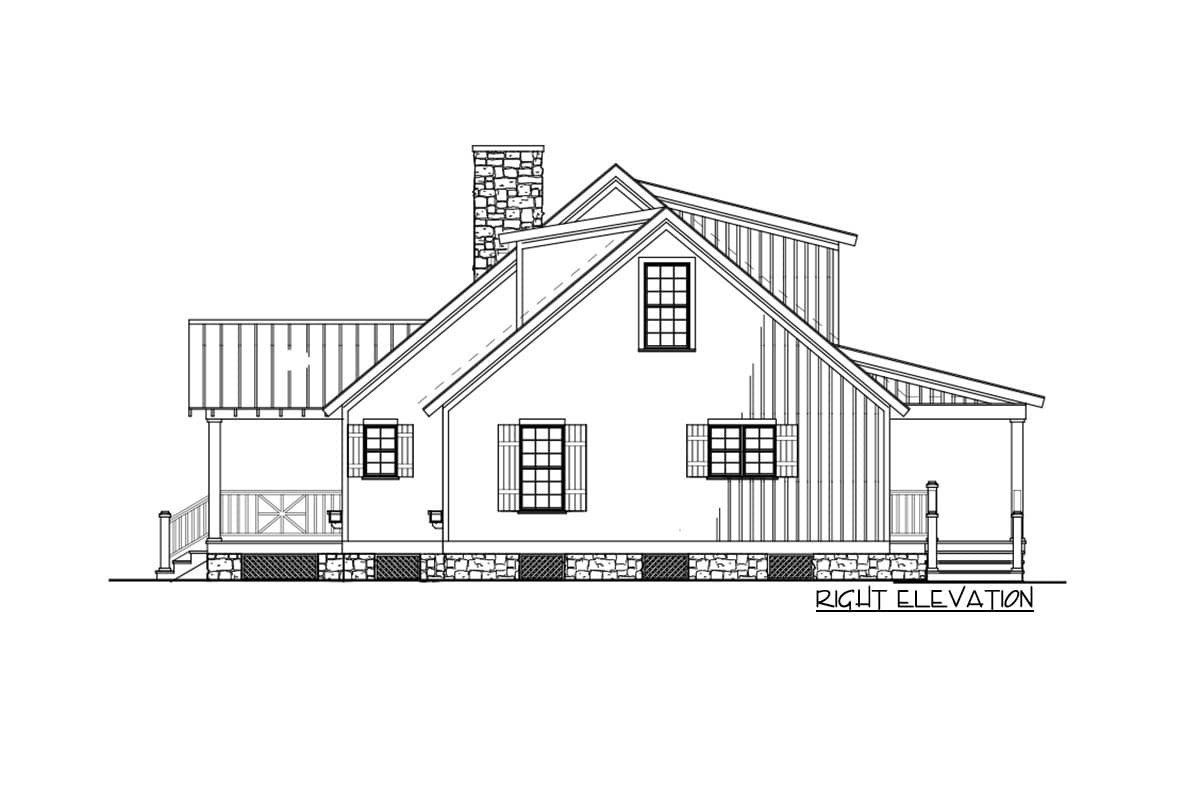 Plan 59158ND: Cabin Cottage - Image #6 - Cabin, Cottage, Country, Mountain, Rustic, Vacation