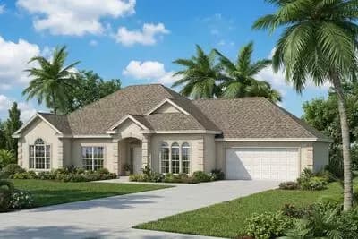 Florida Home Plan With Private Office