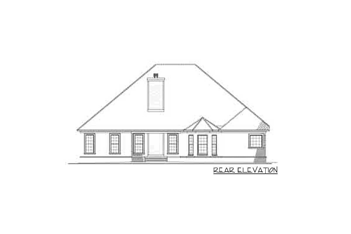 Plan 59174ND: Classic Split Bedroom Design - Image #5 - Traditional