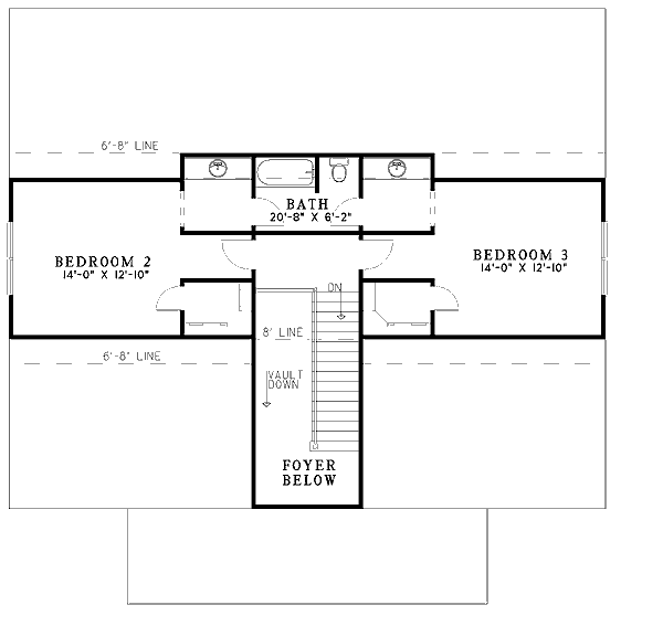 Plan 59207ND: Charming Country Traditional House Plan with Main-Level Master Suite - Floor Plan - 2nd Floor - Country, Traditional