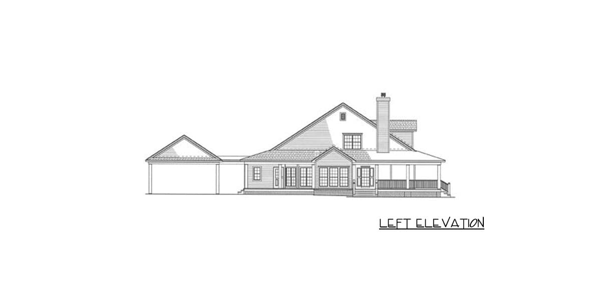 Plan 5921ND: Country Home Plan With Wonderful Wrap-Around Porch - 2039 Sq Ft - Image #9 - Country, Farmhouse, Modern Farmhouse, Southern