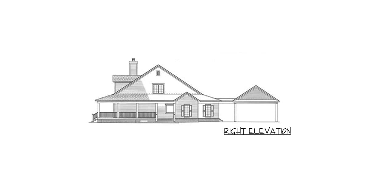 Plan 5921ND: Country Home Plan With Wonderful Wrap-Around Porch - 2039 Sq Ft - Image #10 - Country, Farmhouse, Modern Farmhouse, Southern