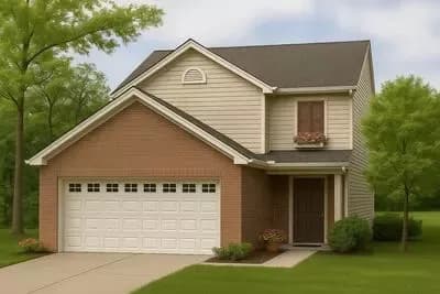 Country 3-Bedroom House Plan with Upstairs Master and Jack & Jill Bath