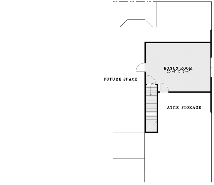 Plan 59248ND: Split Bedroom Modern Farmhouse House Plan with Flex Room - 2354 Sq Ft - Floor Plan - 2nd Floor - Country, Traditional