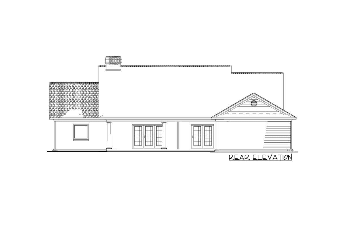 Plan 5927ND: 4 Bedroom 1-Story House Plan with Formal Dining Room - 2388 Sq Ft - Image #4 - Country, Southern