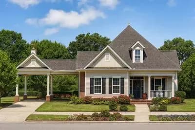 Charming Southern Country House Plan with Porte Cochere and Main-Level Master