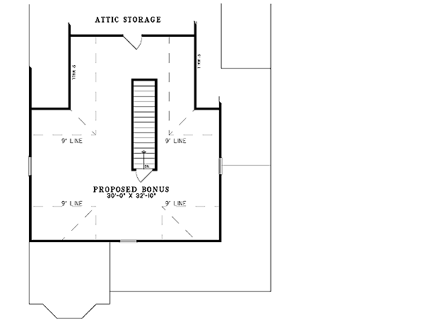 Plan 59288ND: Historical Hints and a Deep Front Porch - Floor Plan - 2nd Floor - Country, Southern