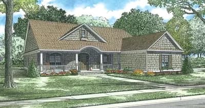 Shingled Home Design with Secluded Bedrooms