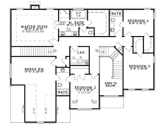 Plan 59295ND: Touched by Grandeur - Floor Plan - 2nd Floor - Traditional