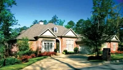 French Traditional House Plan with Large Study/Sun Room - 3568 Sq Ft