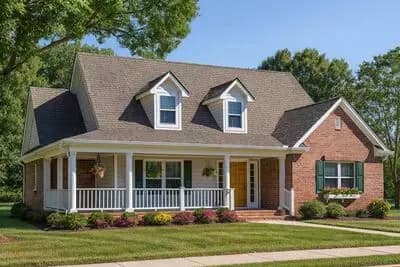 Charming Country House Plan with Wrap-Around Porch and First-Floor Master Suite