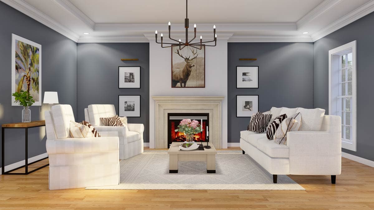 Plan 59311ND: 3-Bedroom Duplex House Plan with Formal Dining Room - 1721 Sq Ft Per Unit - Image #5 - Ranch, Traditional
