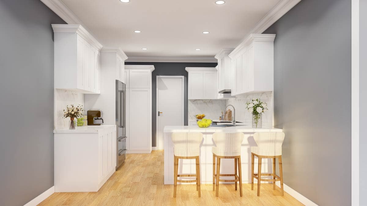Plan 59311ND: 3-Bedroom Duplex House Plan with Formal Dining Room - 1721 Sq Ft Per Unit - Image #6 - Ranch, Traditional