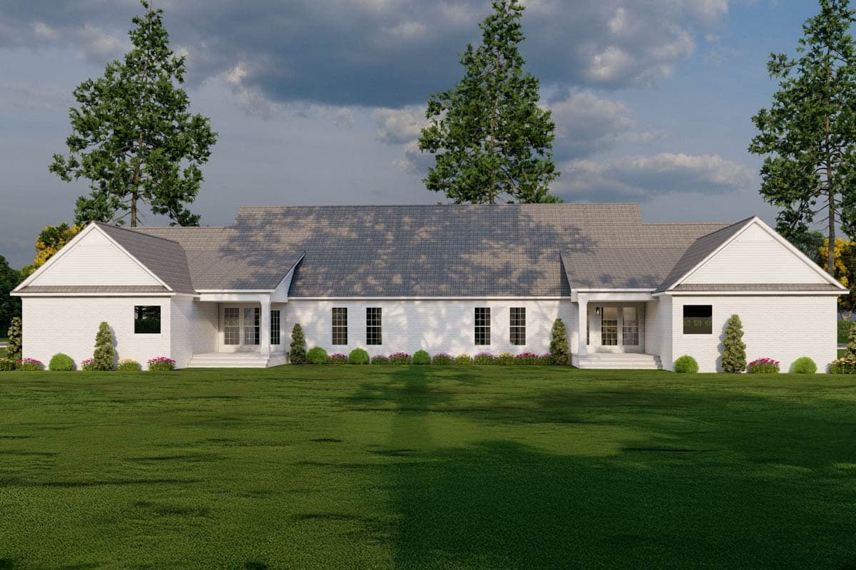 Plan 59311ND: 3-Bedroom Duplex House Plan with Formal Dining Room - 1721 Sq Ft Per Unit - Image #9 - Ranch, Traditional