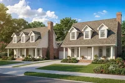 Duplex with Single-family Appearance