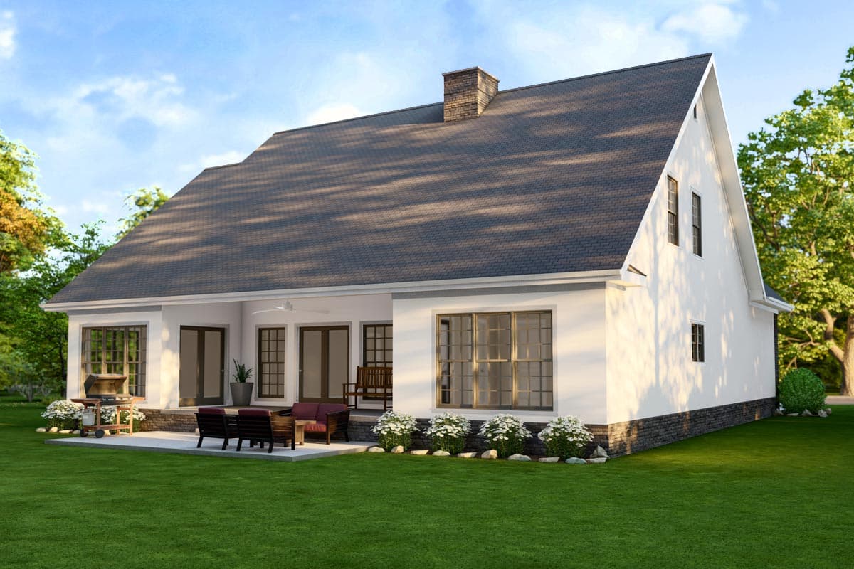 Plan 59348ND: 4-Bed Traditional Country House Plan Under 2500 Square Feet - Image #4 - Craftsman, New American, Northwest, Traditional