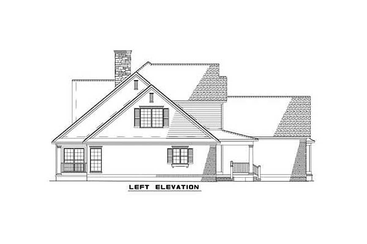 Plan 59350ND: Picture Perfect - Image #4 - Country, Southern, Traditional