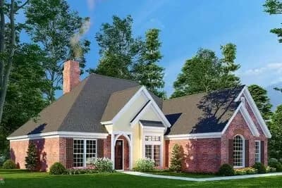 Compact European House Plan