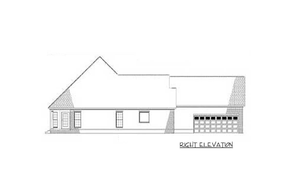 Plan 5936ND: Split-Bedroom Country Home Plan - Image #6 - Country, Traditional