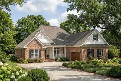 Split-Bedroom Country Home Plan