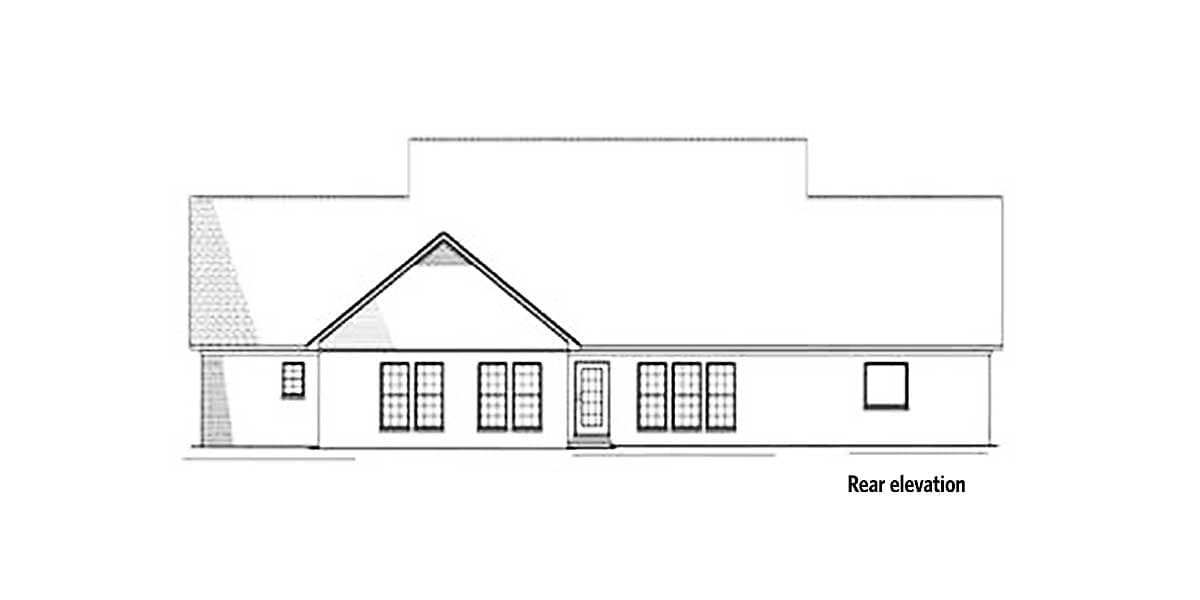 Plan 59394ND: Country House Plan with 3 Dormers Above 8-Foot-Deep Front Porch - 2789 Sq Ft - Image #26 - Country, Southern, Traditional
