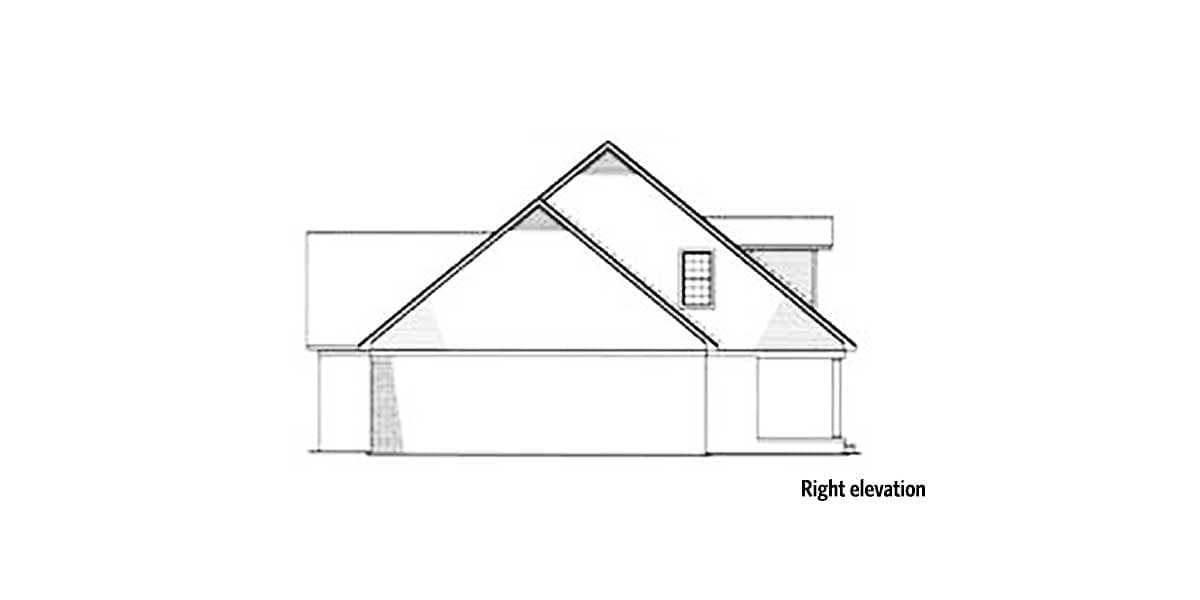 Plan 59394ND: Country House Plan with 3 Dormers Above 8-Foot-Deep Front Porch - 2789 Sq Ft - Image #28 - Country, Southern, Traditional