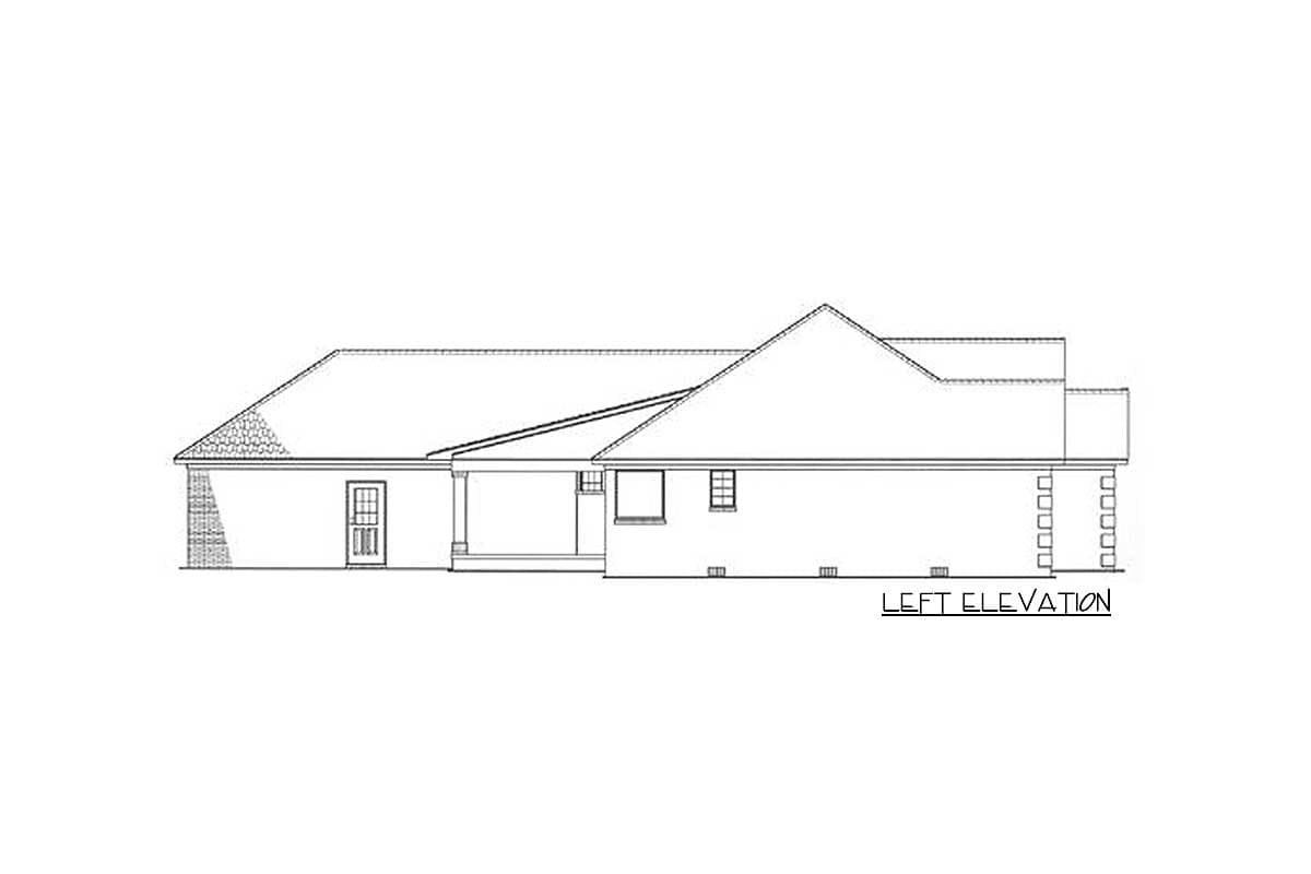 Plan 5940ND: Traditional One Story Home Design Under 2100 Sq Ft with Garage and Workshop - Image #17 - Ranch, Southern, Traditional