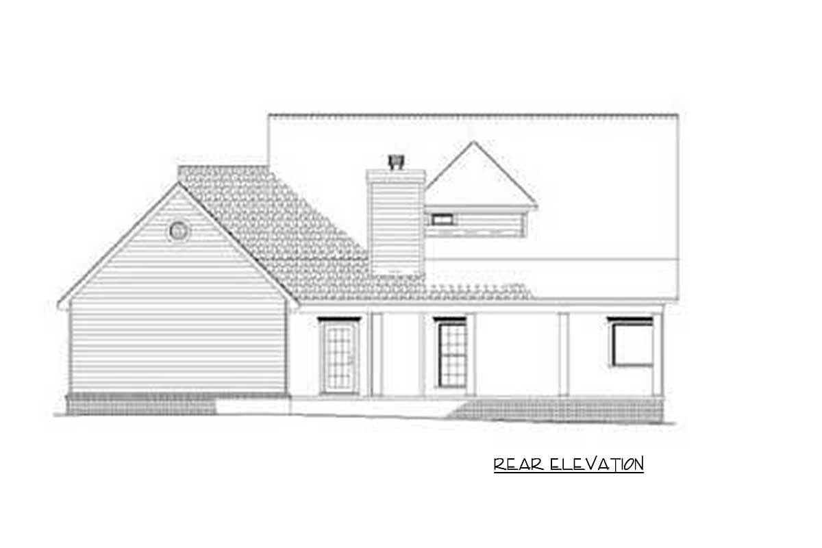 Plan 59408ND: Country House Plan with True Southern Charm - 2025 Sq Ft - Image #4 - Country, Farmhouse, Southern, Traditional